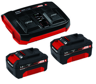 Double Starter-kit 4,0Ah Double chargeur EINHELL